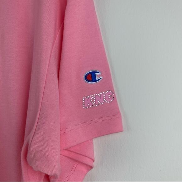 Champion x KNC Beauty Lightweight Cropped Tee '70s Knockout Champion Script 1X - Picture 9 of 12
